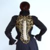 Gold & Bone Spine Metallic Latex Rubber Filigree Back Piece Armour Harness Steampunk Gothic Fantasy Skeleton by AconiteCreations steampunk buy now online