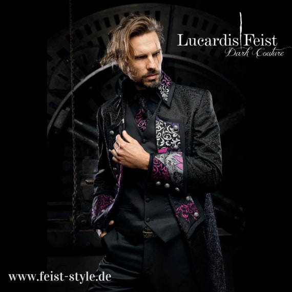 Steampunk frock coat / Extravagant wedding suit / Original Feist Style Jacket / Patchwork design by FeistStyle steampunk buy now online