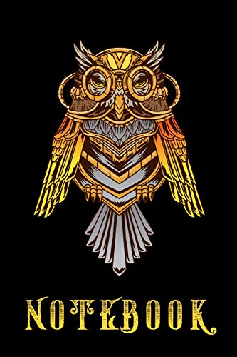 STEAMPUNK OWL NOTEBOOK: 6x9 inches, 120 college ruled Pages, Composition Book, RPG Journal or Role Playing Game Notebook, cool gift for steampunk fans and owl lovers steampunk buy now online