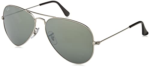 Ray-Ban Classic Aviator Sunglasses Silver Mirror - Black - 58 mm steampunk buy now online