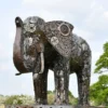 Recycled Parts Metal Elephant Sculpture/ Upcycled Safari Animal Sculpture, Zoo, Animal Lovers, Steampunk, Sustainable Art, Statement Piece by TheIronworkCentre steampunk buy now online