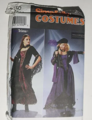 Simplicity 8750 Misses Goth Steampunk Top and Skirt Costume Sewing Pattern UNCUT - Size 10 12 14 by UptownPatternShop steampunk buy now online