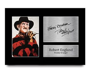 HWC Trading Freddy Krueger Gift Signed A4 Printed Autograph Robert Englund Gifts Photo Display steampunk buy now online