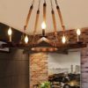 Atmko®Vintage Industrial Pendant Ceiling Light Steampunk Retro LOFT Creative Modeling Metal Hemp Rope Chandelier 5 Lights Restaurants Cafes Bars Decoration Lighting steampunk buy now online
