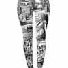 Kukubird Printed Patterns Women's Yoga Leggings Gym Fitness Running Pilates Tights Skinny Pants Size 6-10 Stretchable-Through The Looking Glass steampunk buy now online