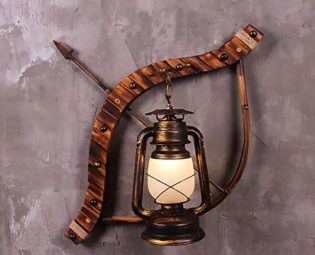 GLXLSBZ Wall Light Cupid's Arrow Retro Industrial Creative Wrought Iron LED Wall Lamp Bar Decoration Arrow Indicator Wall Lamp(Home Lighting) steampunk buy now online