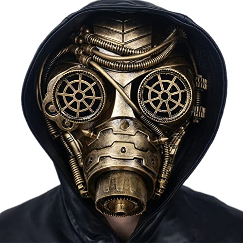 Steampunk Gothic Submarine Gas Mask,Gold Masquerade Mask For Halloween Costume Party/Phantom Of The Opera/Mardi Gras Ball steampunk buy now online