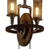 Auoeer Steampunk Chandelier Hanging Pendant Lamp Adjustable Study Creative Design Iron Wood Chandelier steampunk buy now online