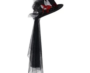 COSDREAMER Women Gothic Steampunk Top Hats Rose Feather Veil Halloween Hat… … steampunk buy now online