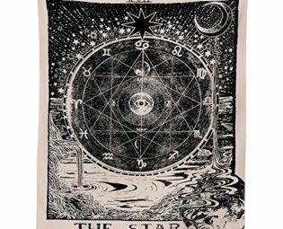 INTDORM Tarot Star Tapestry Wall hanging Zodiac Tapestry Astrology Tapestry Meditation Tapestry Medieval Tarot Decor Wall Tapestry For Bedroom Dorm Room (The Star, 130x150cm) steampunk buy now online
