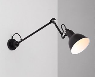 Wall Lights Wall Lamp Modern E14 Bedside Reading Lamp Wall Sconce Adjustable Long Arm Design Black Color Iron Wall Sconce Contemporary Style for Living Room Lighting Bedroom Aisle Indoor Lighting steampunk buy now online