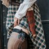 Fan Holder Steampunk style Leather belt Dark Academia by UchronicTime steampunk buy now online