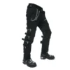 Handmade Men's Black Gothic Steampunk Punk Morte Pants Buckle Chain Trousers by RacingApparels steampunk buy now online Handmade Men's Black Gothic Steampunk Punk Morte Pants Buckle Chain Trousers by RacingApparels steampunk buy now online