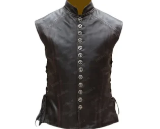 Handmade Men's Leather Vest Renaissance Genuine Leather Men's Medieval Vest Gift for him - Anniversary Gift by VikingsCA steampunk buy now online