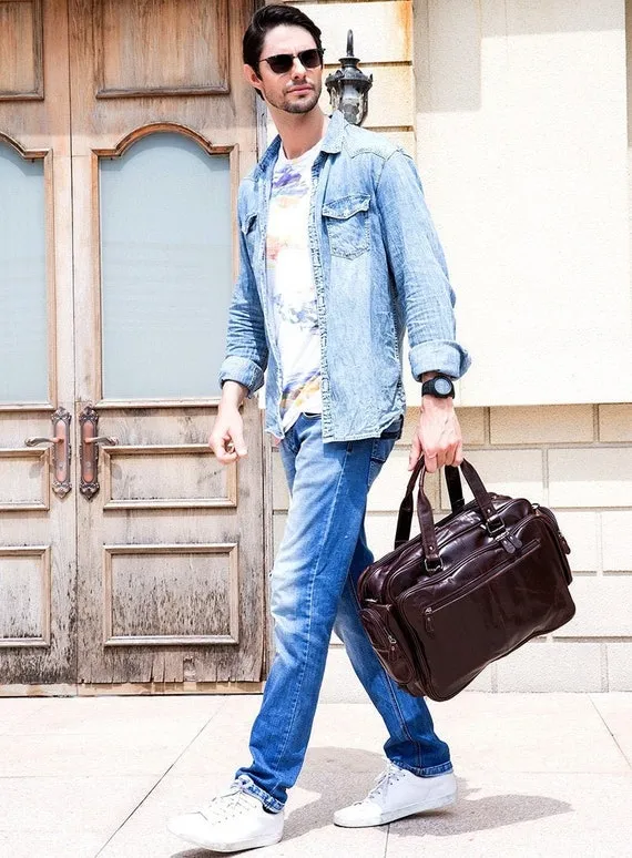 Vintage Briefcase Genuine Leather Bag Fashion Soft Cow Bag For Business Travel Unisex Tote Bag Male Zipper Bag Black Brown Bag Designer Bag by RealLeatherWonder steampunk buy now online Vintage Briefcase Genuine Leather Bag Fashion Soft Cow Bag For Business Travel Unisex Tote Bag Male Zipper Bag Black Brown Bag Designer Bag by RealLeatherWonder steampunk buy now online