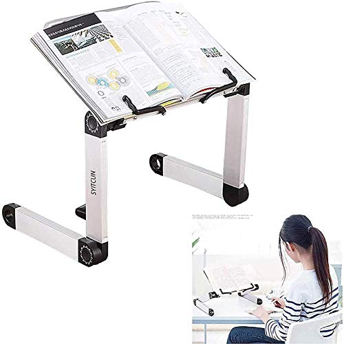Adjustable Book Stand, Height and Angle Adjustable Ergonomic Book Holder with Page Paper Clips for Big Heavy Textbooks Music Books Tablet Cook Recipe Durable Lightweight Aluminum Book Holder steampunk buy now online