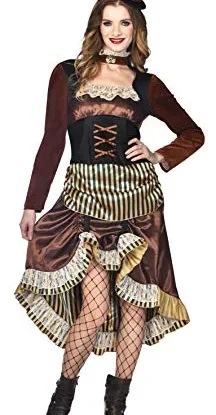 amscan Women Noble Steampunk Woman Size 8-10 Costume Set, Multi, (Pack of 2) steampunk buy now online