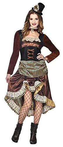 amscan Women Noble Steampunk Woman Size 8-10 Costume Set, Multi, (Pack of 2) steampunk buy now online