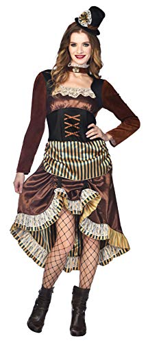 amscan Women Noble Steampunk Woman Size 8-10 Costume Set, Multi, (Pack of 2) steampunk buy now online