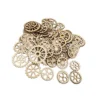 Amosfun Unfinished Wooden Cutouts Gear Shape Wood Discs Slices Embellishments for Craft DIY Decoration 50pcs steampunk buy now online