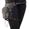 Malayas Steampunk Bag,Waist Bag/Shoulder Bag/Vintage Leather Shoulder Bag/Leg Bag Gothic Unisex, Black steampunk buy now online Malayas Steampunk Bag,Waist Bag/Shoulder Bag/Vintage Leather Shoulder Bag/Leg Bag Gothic Unisex, Black steampunk buy now online