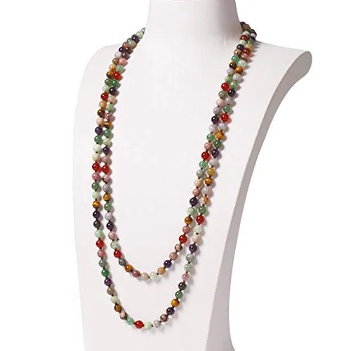 Necklaces for Women Girls 8mm Round Bead Necklace Sweater Chain 162cm Long Beaded Chain Decoration Necklace Jewelry For Women Birthday Gifts Choker Necklaces steampunk buy now online