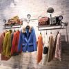 FKDEKUZI Steampunk Style Clothing Display Floating Shelf,Heavy Duty Clothes Rod,Wall Garment Bar Hanging Rod for Closet Storage-Length 215cm steampunk buy now online