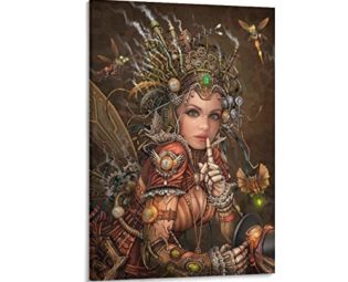 Steampunk Female Pirate Art Abstract Art Wall Decor Canvas Wall Art Print Poster Picture Room Decor 20x30inch(50x75cm) steampunk buy now online