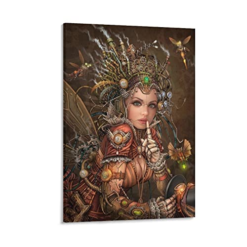 Steampunk Female Pirate Art Abstract Art Wall Decor Canvas Wall Art Print Poster Picture Room Decor 20x30inch(50x75cm) steampunk buy now online