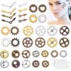 Gukasxi 80 Pieces Steampunk Eye Decals Antique Metal Steampunk Accessories DIY Assorted Color Steampunk Gear Cog Wheel 3D Punk Nail Art Foil Stickers Decal for Party Supplies Clothing Dress Up steampunk buy now online