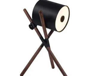 Desk Lamp E27 Light Modern Simplicity Acrylic Mask Shade Black Walnut Wooden Tripod Table Lamp with Button Switch for Study Office Living Room Bedroom Bedside Lamp steampunk buy now online
