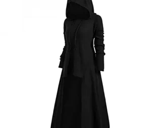 Womens Long Hoodie Dress Gothic Swing Dresses Retro Medieval Costume Renaissance Victorian Dress Halloween Dress Vintage Fancy Dress Plus Size steampunk buy now online