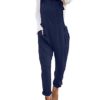 ACHIOOWA Women's Casual Baggy Loose Jumpsuit Playsuit Retro Sleeveless Trousers Pants Dungarees Plus Size Navy XL steampunk buy now online