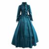 GRACEART Womens Medieval Victorian Fancy Dresses with Crinoline Palace Royal Masquerade Vintage Costume (XL, Green) steampunk buy now online