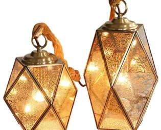 Desk Lamp Simple Modern Stylish Luxurious Decoration Living Room Bedroom Bedside Lamp Full Copper Mirror Flower Glass Table Lamp E27 with Button Switch(Pack of 2) steampunk buy now online