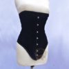 Edwardian Victorian Velvet Corset Steel Boned Corset Bespoke Waist Clincher Corset Historical Gothic Corset by victoriancorset steampunk buy now online
