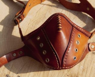 Handmade Leather mask by BeSavageLeather steampunk buy now online