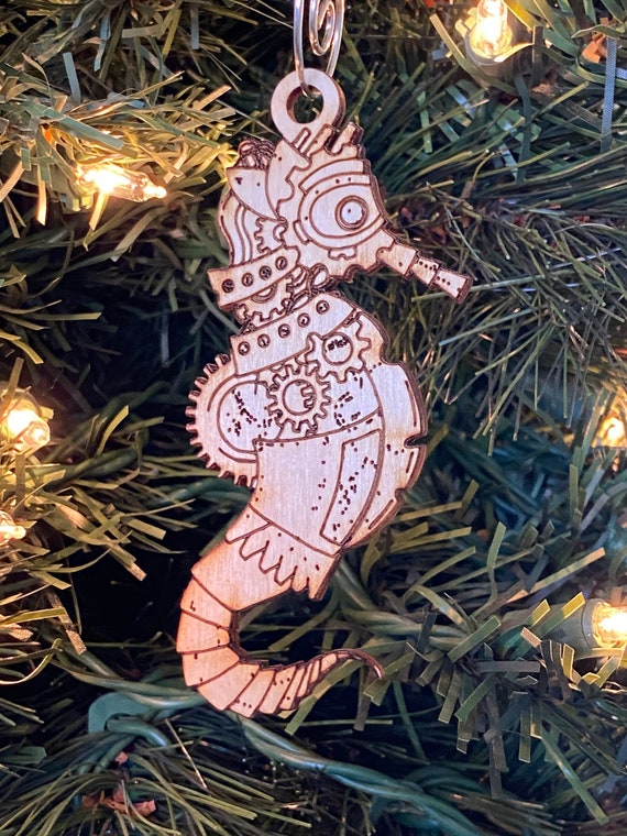 Steampunk inspired Seahorse Ornament by TheMasBoutique steampunk buy now online