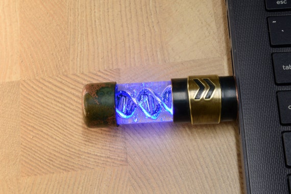 Steampunk USB Flash Drive - Alien DNA Arrow - USB 3.0 - 16GB/32GB/64GB/128GB - Gift for him - Birthday gift by ProperR steampunk buy now online