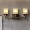 Vintage Wall Light Indoor Lighting American Rural Simple Mirror Light Bedside Lamp Candlestick Glass Shade Iron Wall Lamp Three Heads E27 Socket for Retro House, Bar, Restaurants, Coffee Shop, Club steampunk buy now online