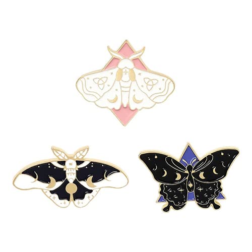 3 Piece Butterfly Enamel Pins Set Cool Horror Enamel Lapel Pins Brooches Cute Fireflies Enamel Pins for Women Backpacks Steampunk Badge Jewelry Decorations Supplies steampunk buy now online