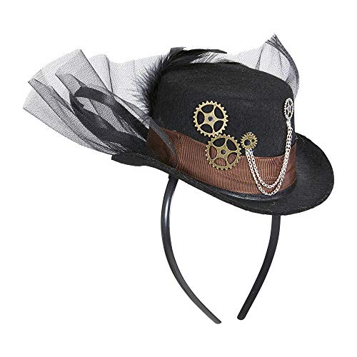 STEAMPUNK MINI TOP HAT FOR FANCY DRESS ACCESSORY steampunk buy now online