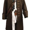 Cosplaysky Halloween Pirate Costume Pirates of The Caribbean Jack Sparrow Outfit - brown - S steampunk buy now online