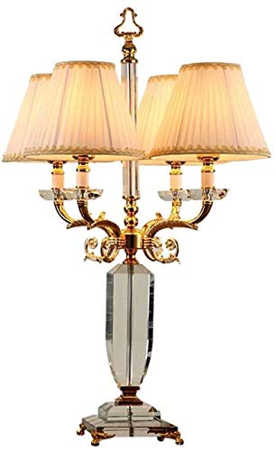 4 Light Luxury Crystal Table Lamp Bedroom Bedside Table Lamp Study Living Room Hotel Restaurant Decoration steampunk buy now online
