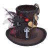 Bristol Novelty BH612 Steampunk Tall Top Hat Mini, Womens, One Size steampunk buy now online