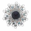 Spacmirrors Nordic Personality Wall Clock Fashion Iron Clock Mute Hanging for Garden Wall Decoration Arabic Digital Living Room Kitchen Bedroom Home Wall Clock steampunk buy now online