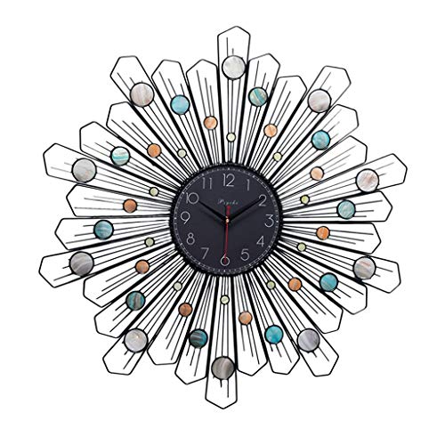 Spacmirrors Nordic Personality Wall Clock Fashion Iron Clock Mute Hanging for Garden Wall Decoration Arabic Digital Living Room Kitchen Bedroom Home Wall Clock steampunk buy now online