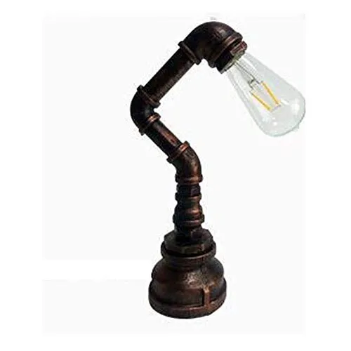 WYUE Desk Lamp Personality Retro Water Pipe Iron Table Lamp,Industry Steampunk Wrought Iron Edison Table Light,Iron Table Lamp,Low Power Consumption,Bedside and Table Lamps Applicable to Lamp for Dorm steampunk buy now online