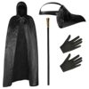 Plague Doctor Costume 4 Piece Set - Plague Doctors Mask Plague Doctor Gloves Plague Doctor Staff and Plague Doctor Robe - Plague Doctor Halloween Costumes for Men - Halloween Plague Doctor Outfit steampunk buy now online