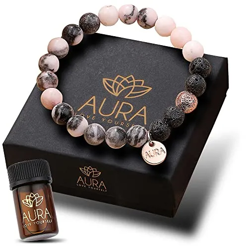 Lava Rock Bracelet, Anti Anxiety Bracelet for Women, Stress Relief Yoga Beads in Aromatherapy Essential Oil Diffuser Bracelet with Lavender Aromatherapy, Relaxation Gift steampunk buy now online